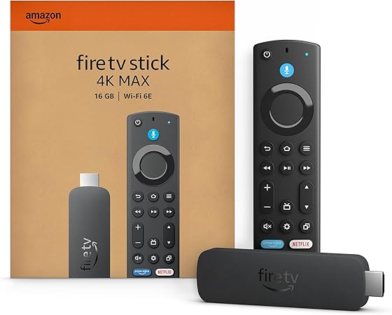 TV Stick 4K Max streaming device (newest model) with AI-powered Fire TV Search, supports Wi-Fi 6E, free & live TV without cable or satellite